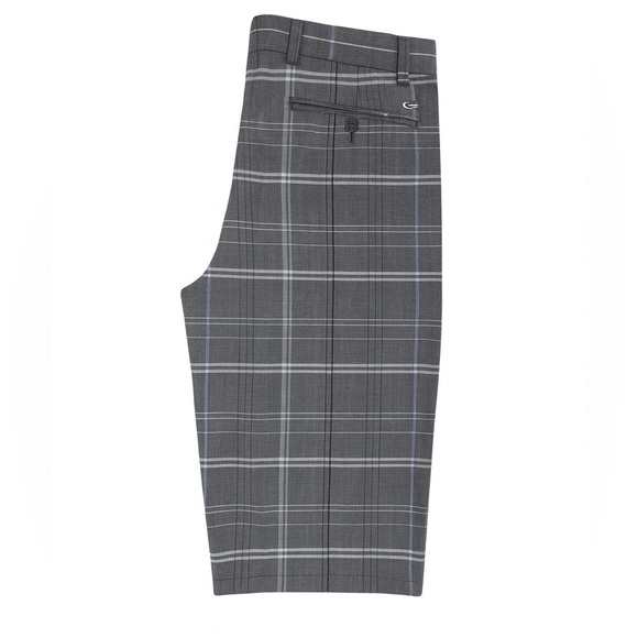 O’Neill Men’s Gray Plaid Flat Front Shorts Size 34 Skateboard Streetwear Summer - Picture 2 of 3